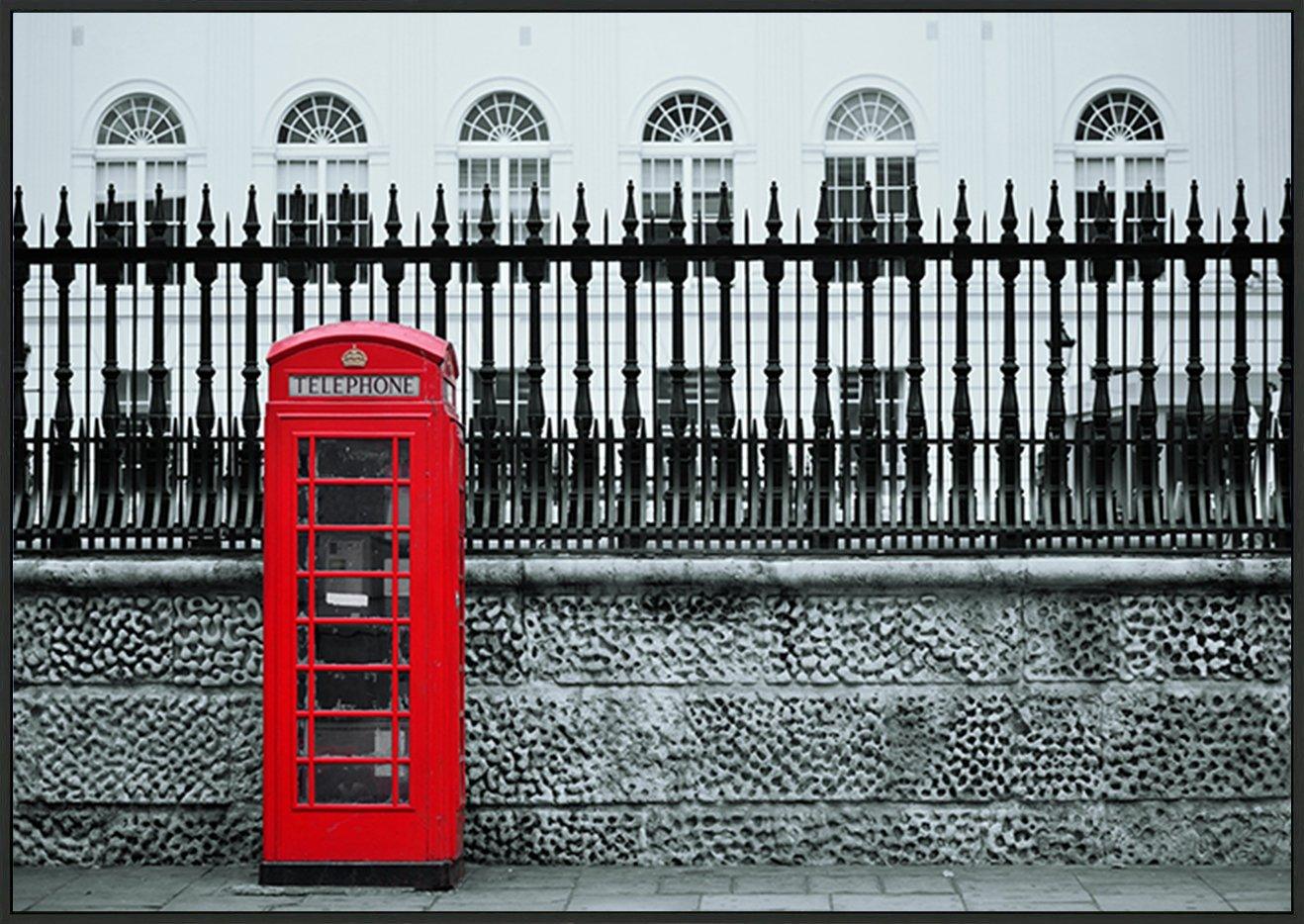 82853477 Red telephone box in street with historical architecture in London copy - ArtFramed